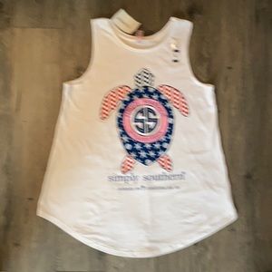 Simply Southern women’s tank size Large turtle